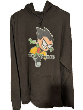 Robin Teen Titans Hoodie Men's Size L (?) Black DC Comics